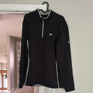 Nike Black and Gray Half-Zip Pullover
